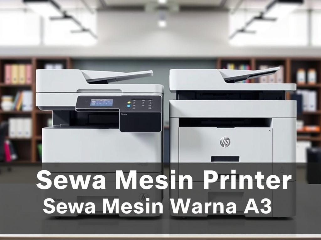 Rental mesin printer warna A3 laser jet