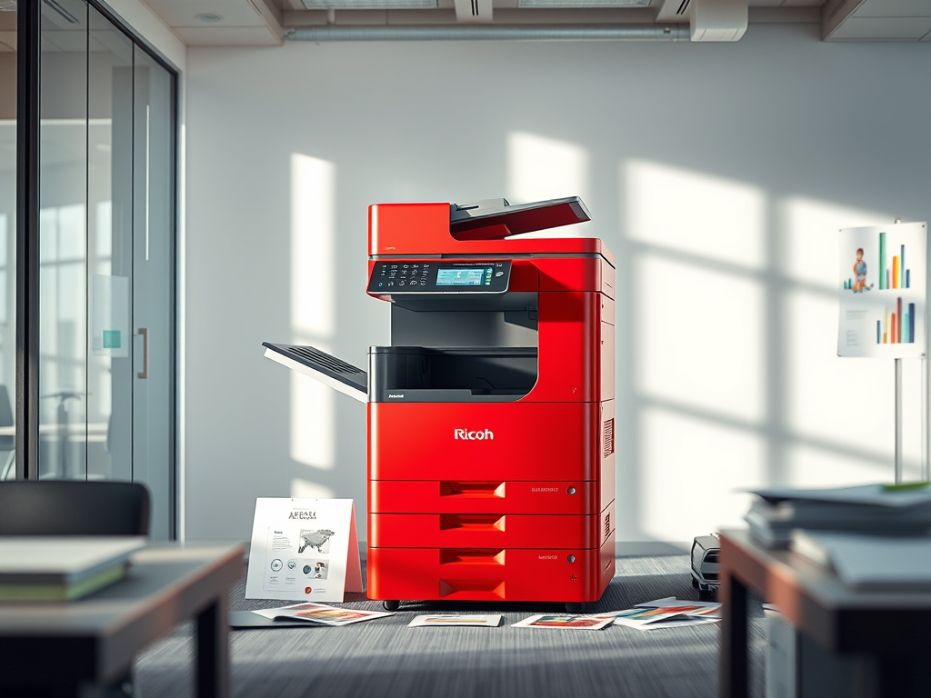 Test mesin fotocopy warna Ricoh MP C3004, Service mesin fotocopy