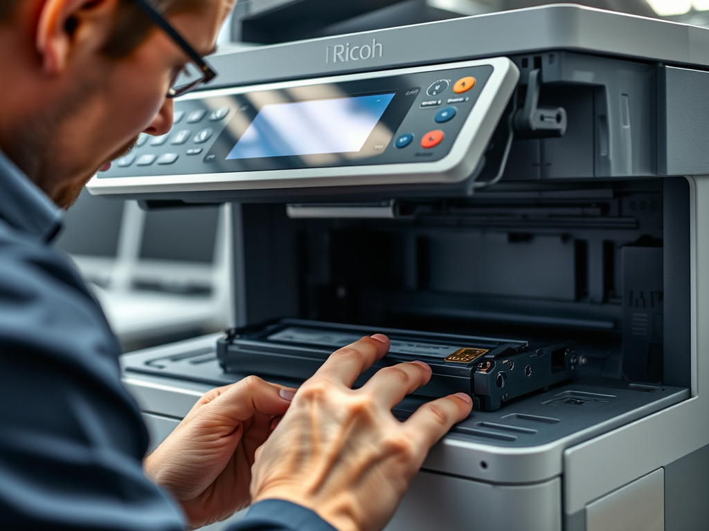 Chip toner mesin fotocopy Ricoh tidak dapat terdeteksi